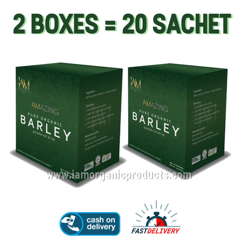 Pure Organic Barley 2 Boxes  (20 SACHETS)