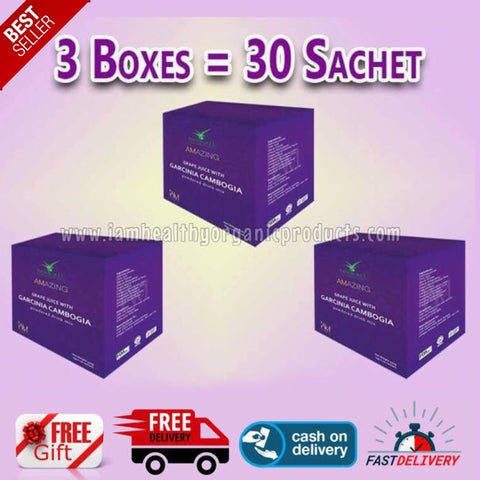 AMAZING GARCINIA CAMBOGIA 3 BOXES (30 SACHETS) "FREE SHIPPING"