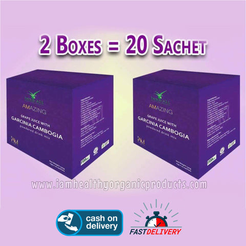 AMAZING GARCINIA CAMBOGIA 2 BOXES (20 SACHETS)